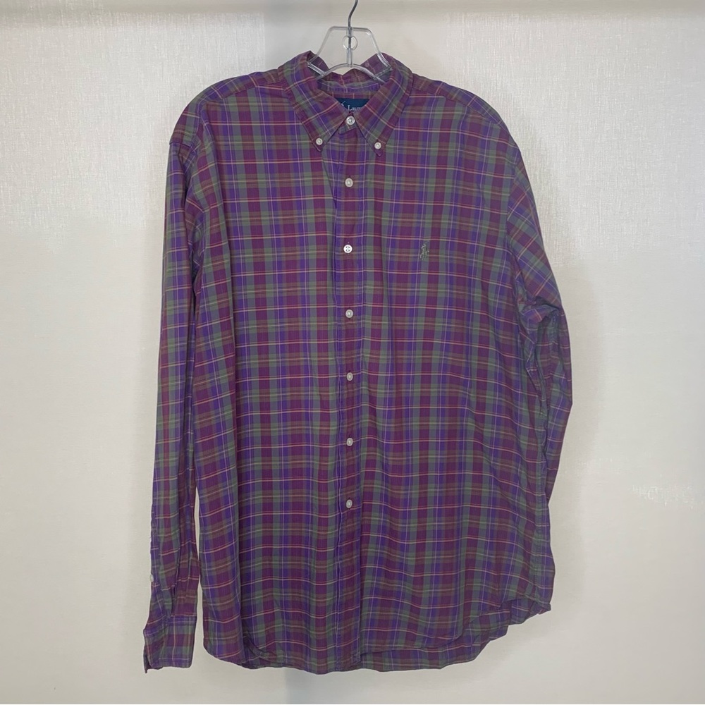 Ralph Lauren Plaid L/S Button Down Dress Shirt
